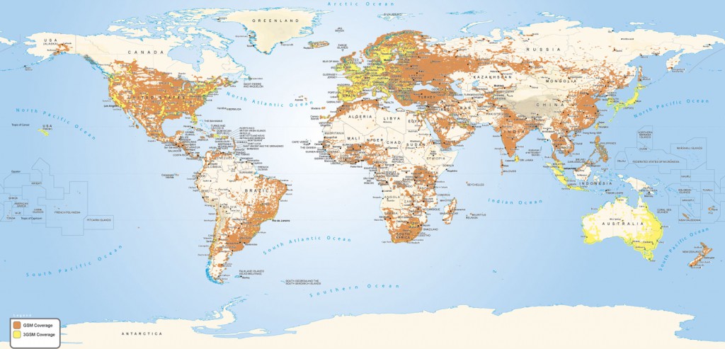 Cover world. Best service GSM coverage Map.